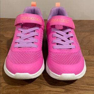 Skechers Pink and Purple Sneakers with Breathable Mesh and Flexible Design